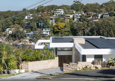 Street view of new home built by Brock Build in Gymea Bay, Sutherland Shire
