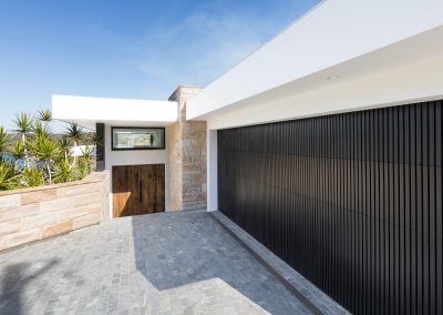Grand front door of Luxury new waterfront home build in Gymea Bay, Sutherland Shire