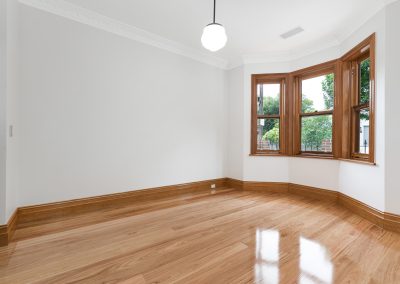 wooden feature windown in renovated federation house