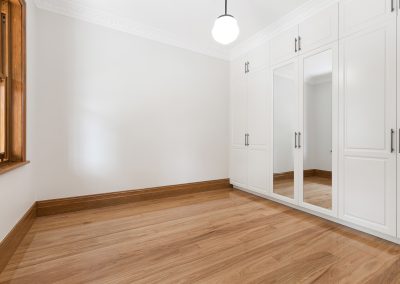 white custom wardrobes in renovated federation house